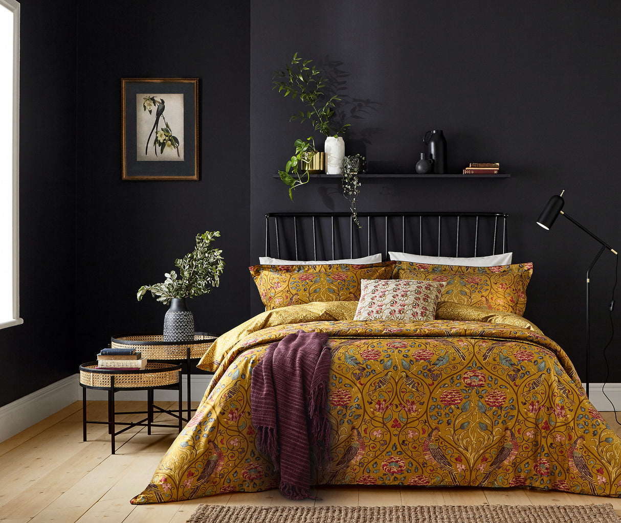 Morris & Co Seasons by May Saffron Duvet Set