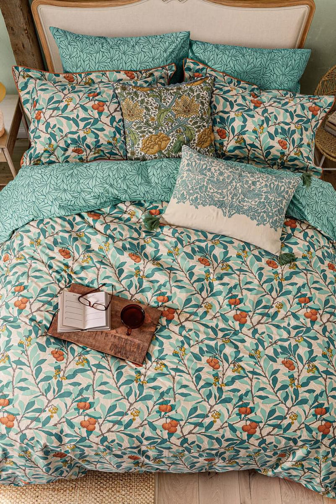 Morris & Co Arbutus Turquoise Duvet Set