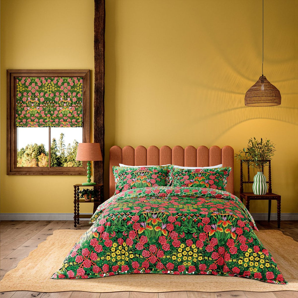 Morris & Co Campanula Sunburst & Ebony Duvet Set