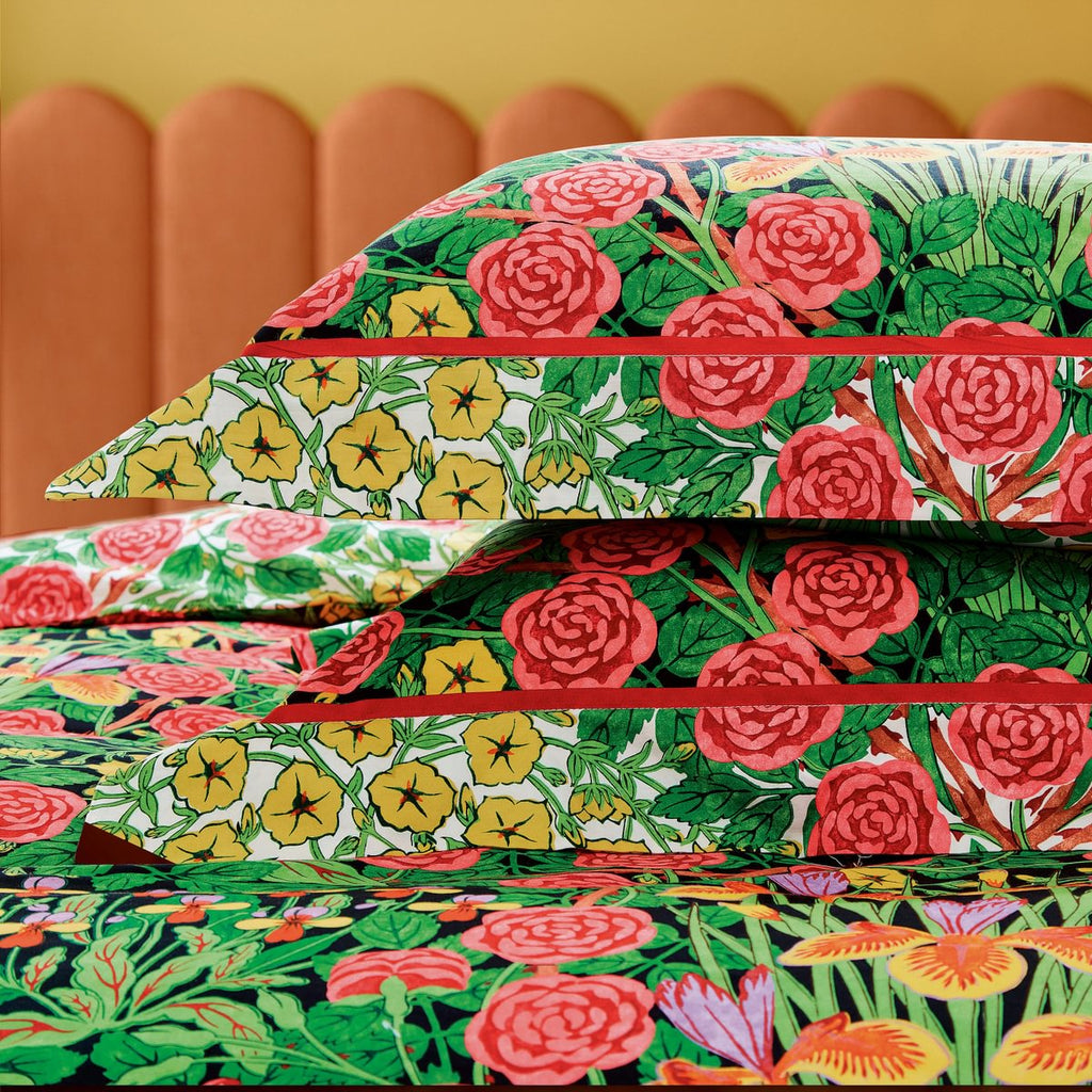 Morris & Co Campanula Sunburst & Ebony Duvet Set