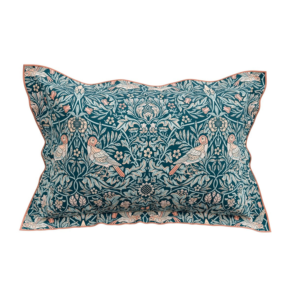 Morris & Co X Emery Walker Bird Blue Duvet Set