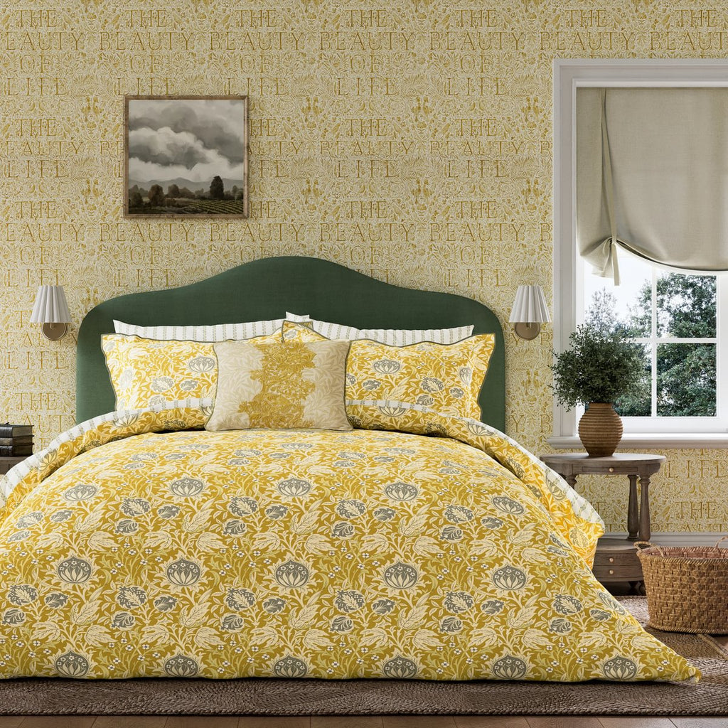 Morris & Co X Emery Walker Elmcote Sunflower Duvet Set