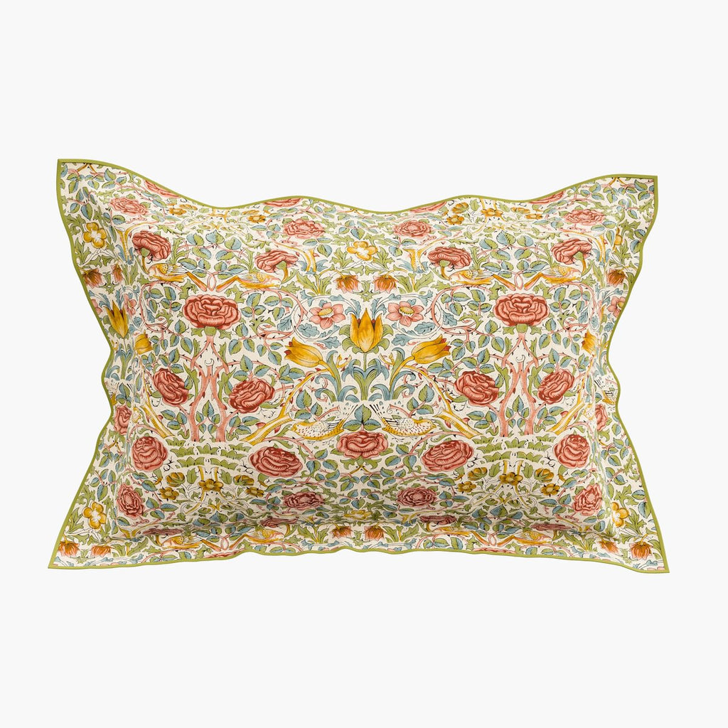 Morris & Co X Emery Walker Rose Green & Rose Duvet Set