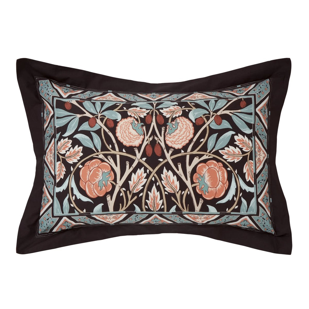 Morris & Co & V&A Olive & Rose Indigo & Blush Duvet Set