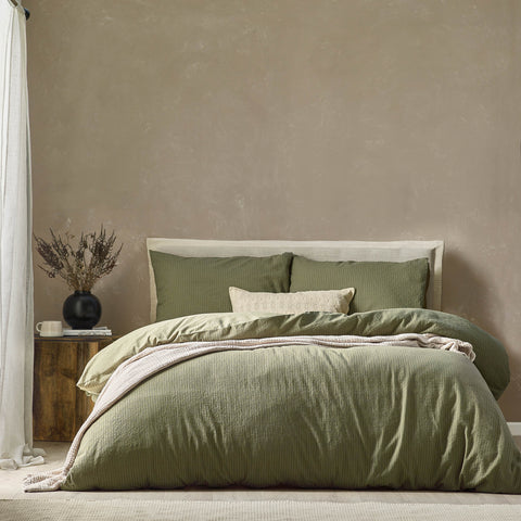 The Linen Yard Malton Stripe 100% Cotton Duvet Set