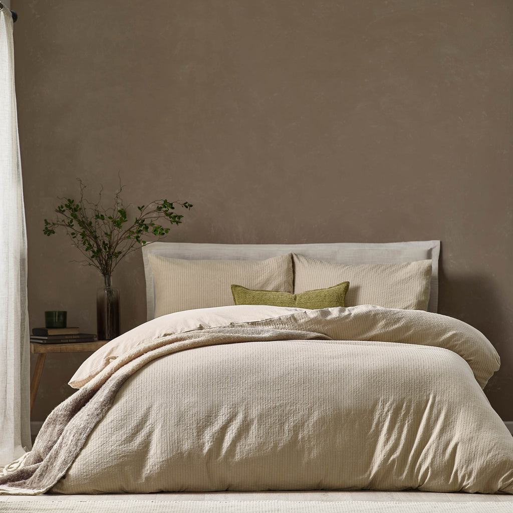 The Linen Yard Malton Stripe 100% Cotton Duvet Set