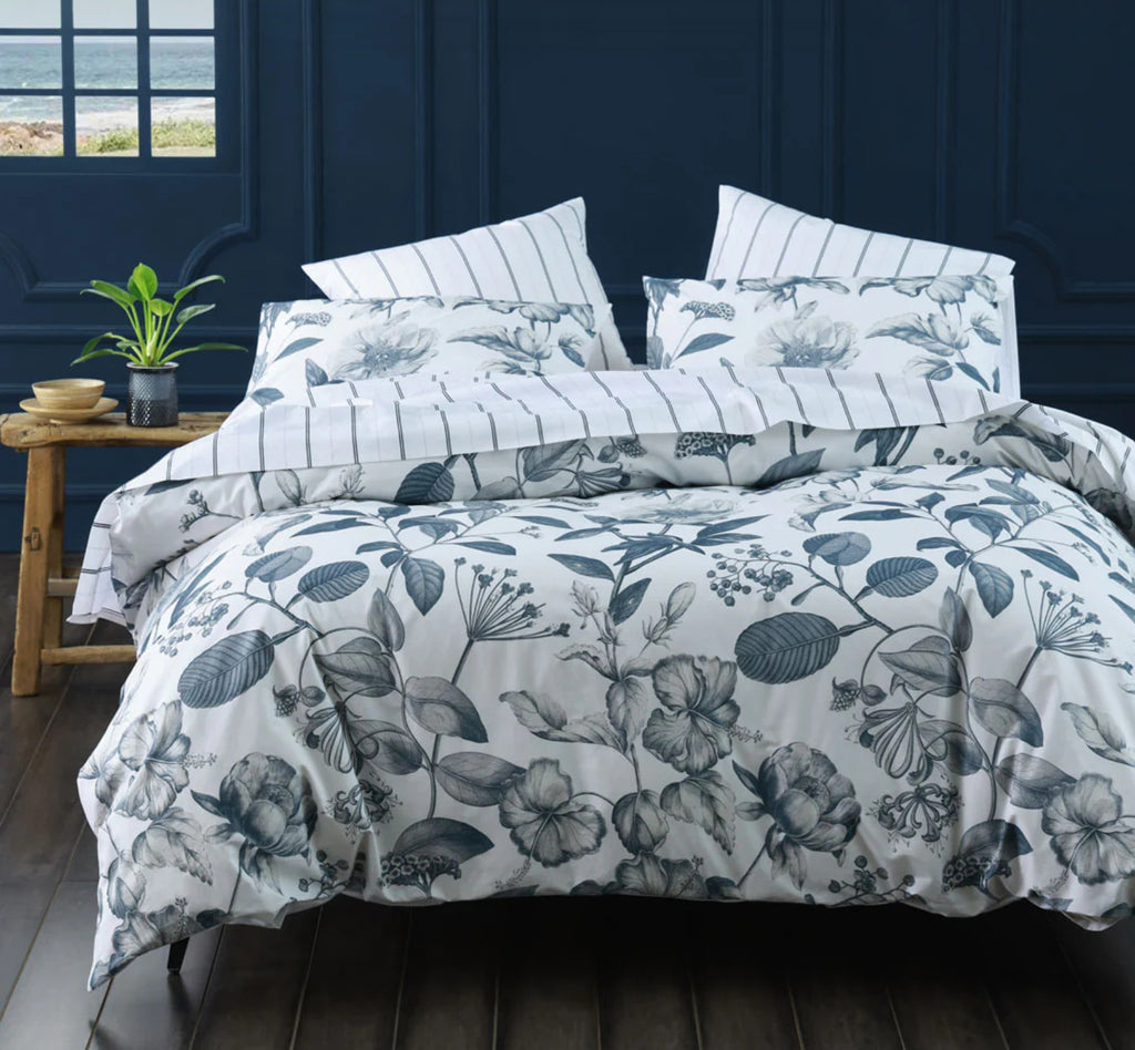 M & M Linen Botanical Duvet Set