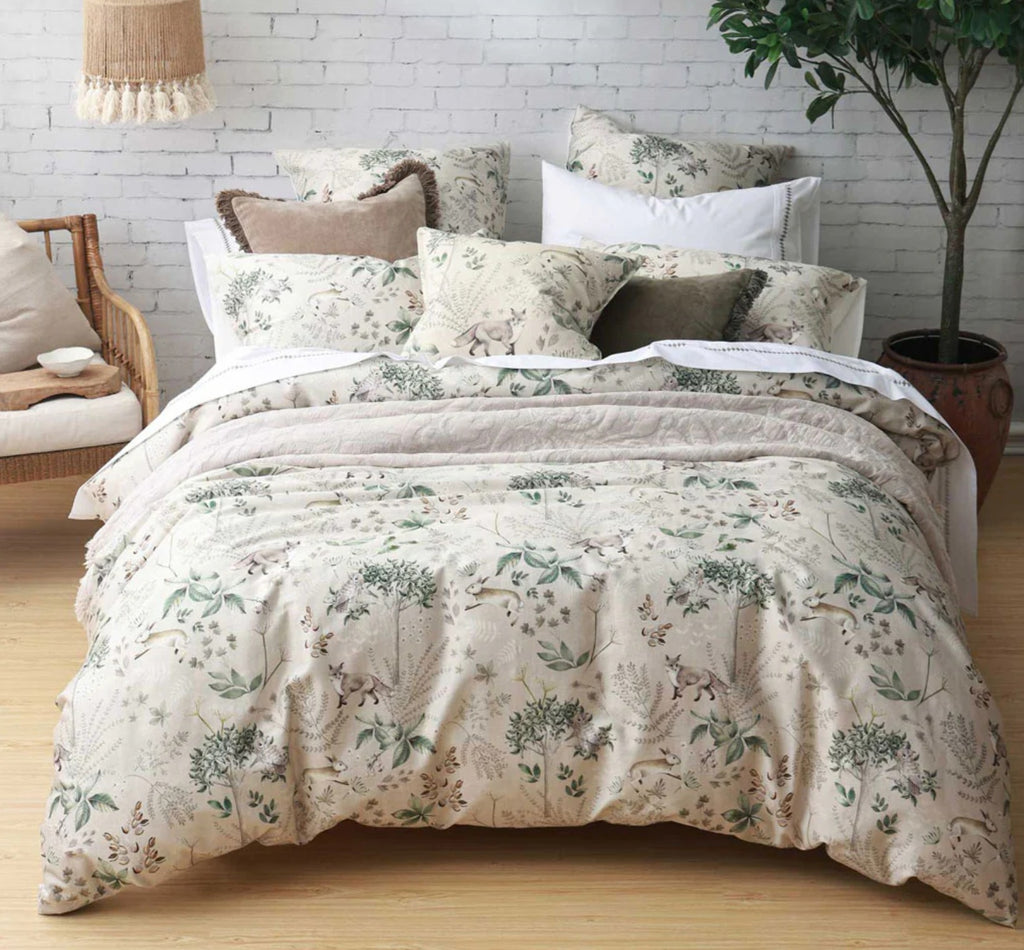 M & M Linen Briar Natural Duvet Set