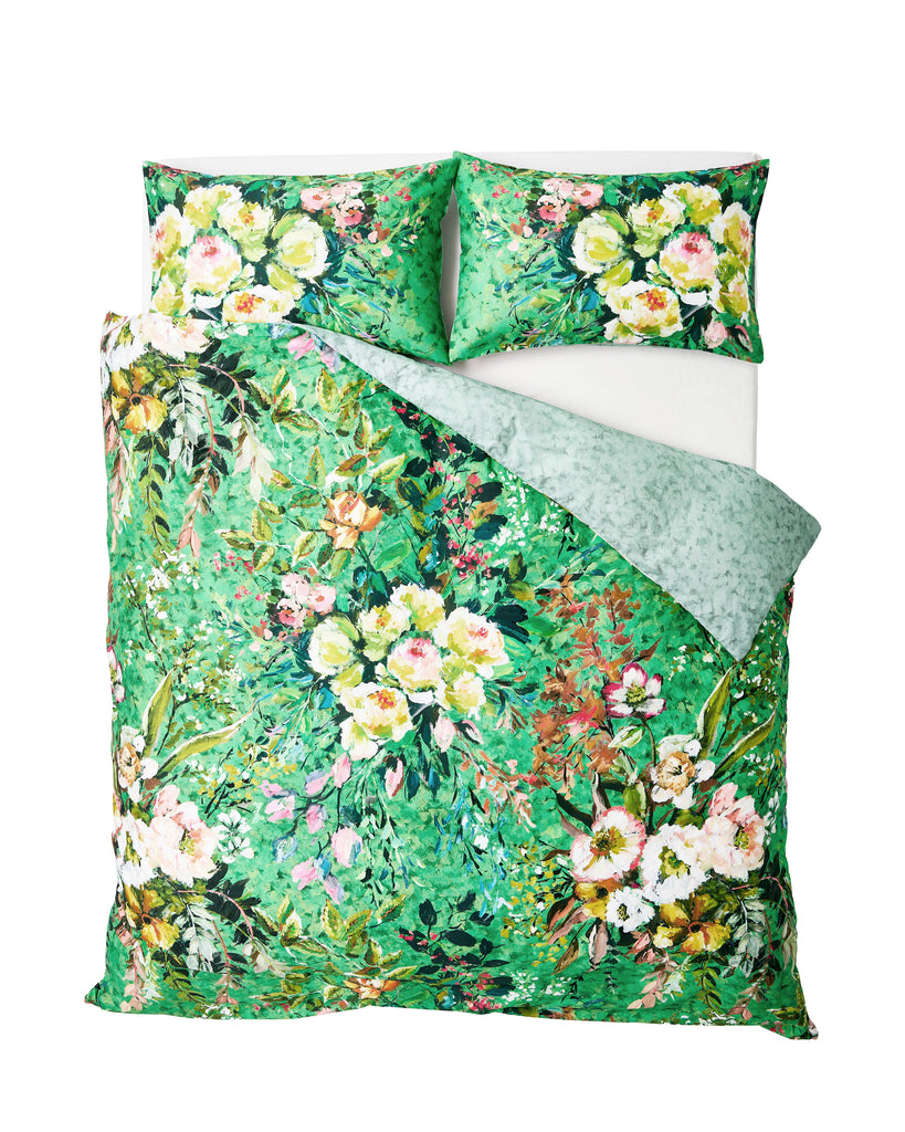 Designers Guild Margaretta Emerald Green Duvet Set