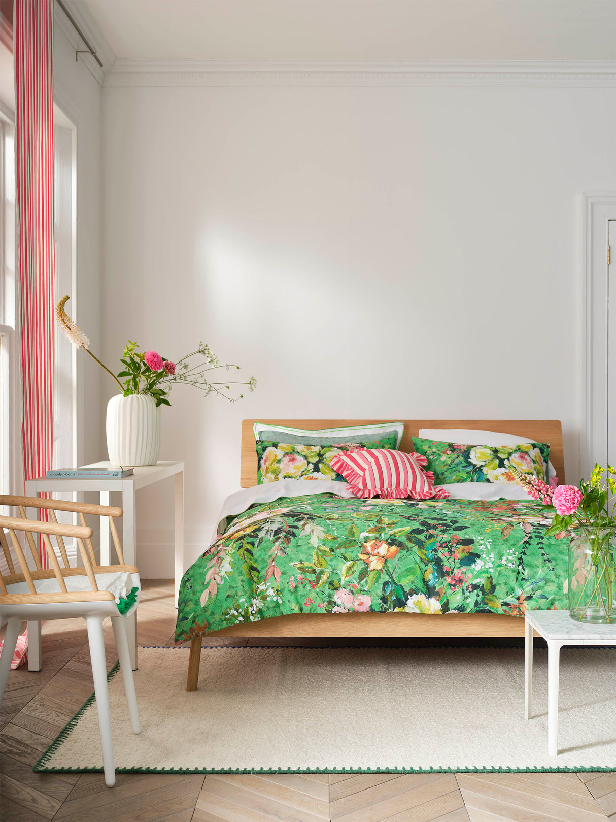 Designers Guild Margaretta Emerald Green Duvet Set
