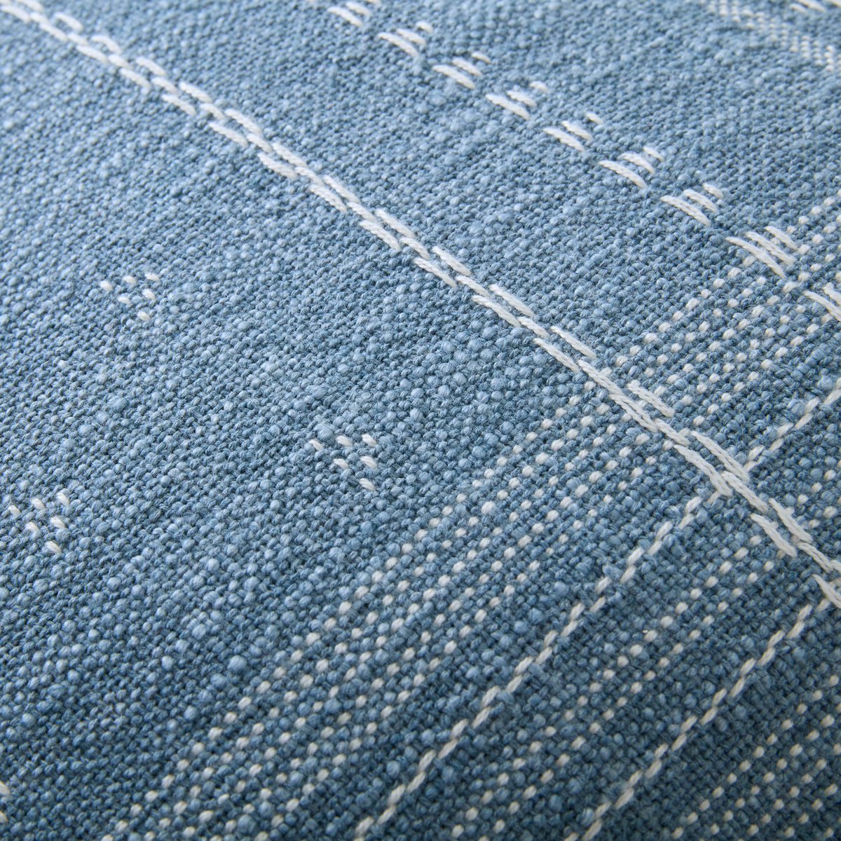 Laura Ashley Mawsley Denim Blue 45cm x 45cm Microfibre Filled Cushion