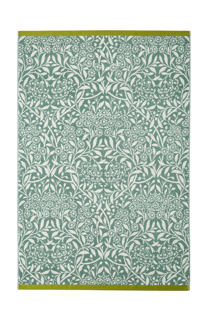William Morris at Home Michaelmas Daisy Sage 100% Cotton 580gsm Towels