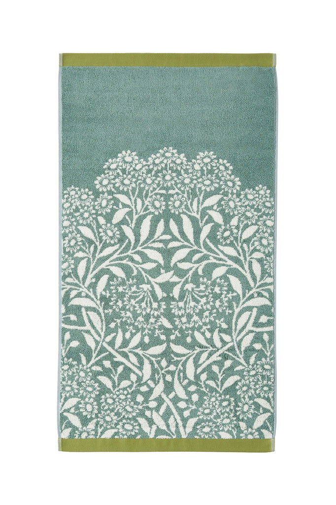 William Morris at Home Michaelmas Daisy Sage 100% Cotton 580gsm Towels