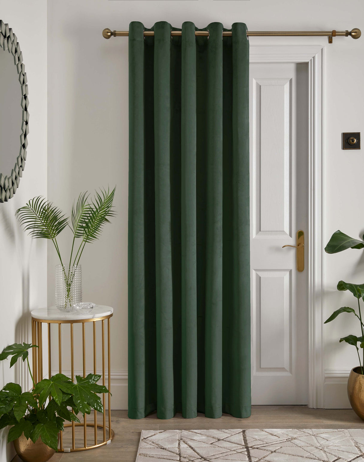Laurence Llewelyn Bowen Montrose Blackout Eyelet 168cm x 214cm Panel Door Curtain
