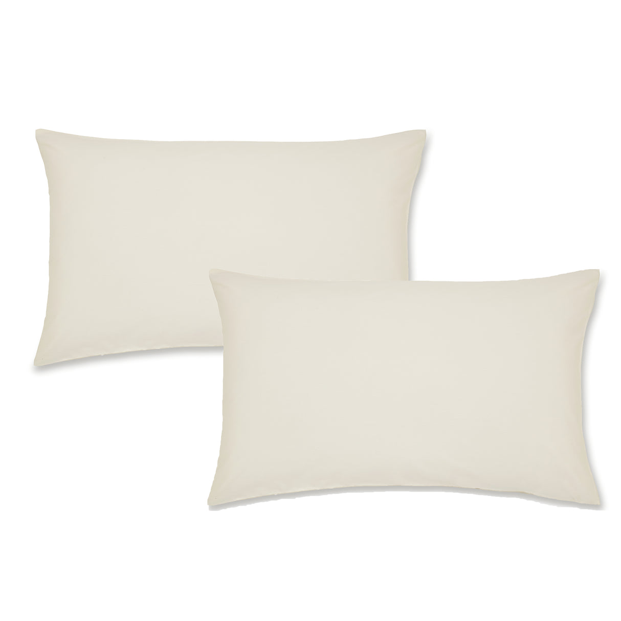 Catherine Lansfield Easy Iron 50% Polyester/50% Combed Cotton 180 Thread Count Percale Cream Sheets