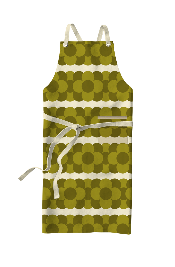 Orla Kiely Retro Stripe Apron Green