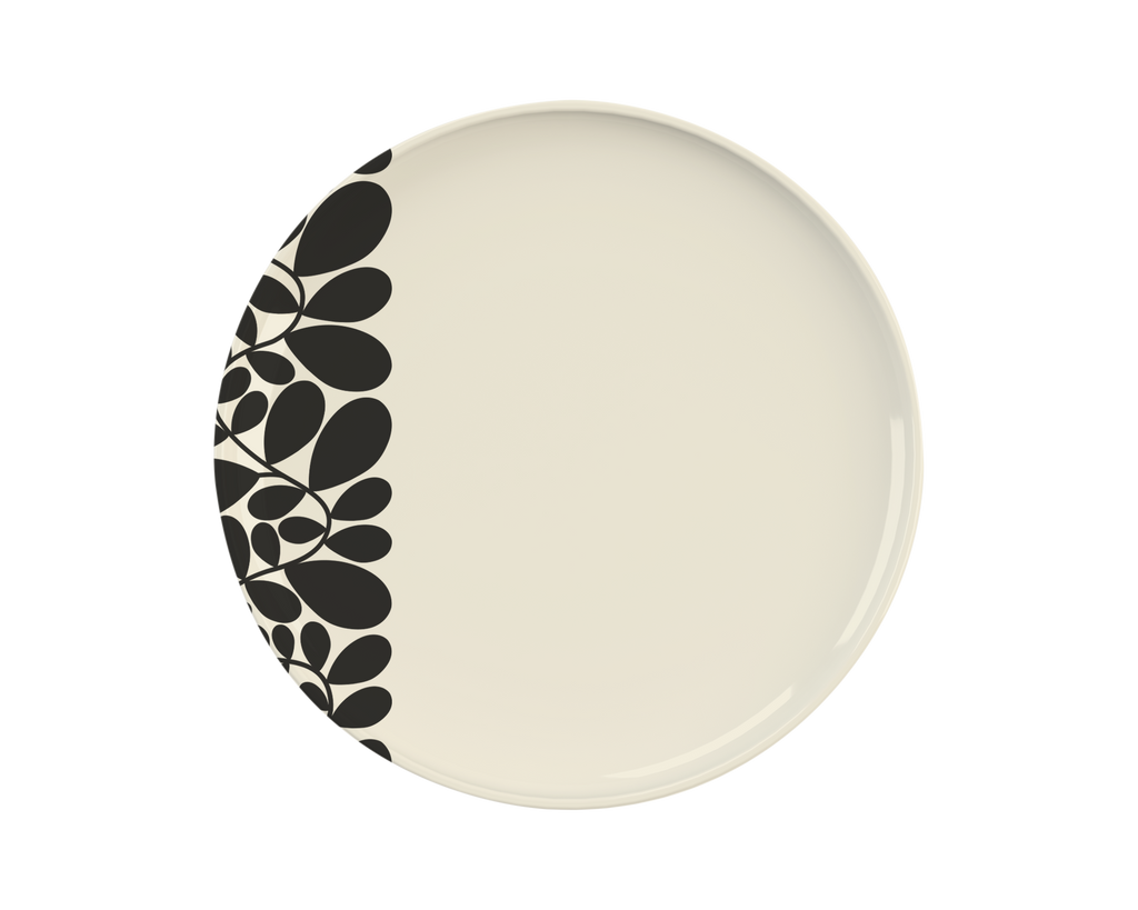 Orla Kiely Sycamore Stripe Dinner Plate Black