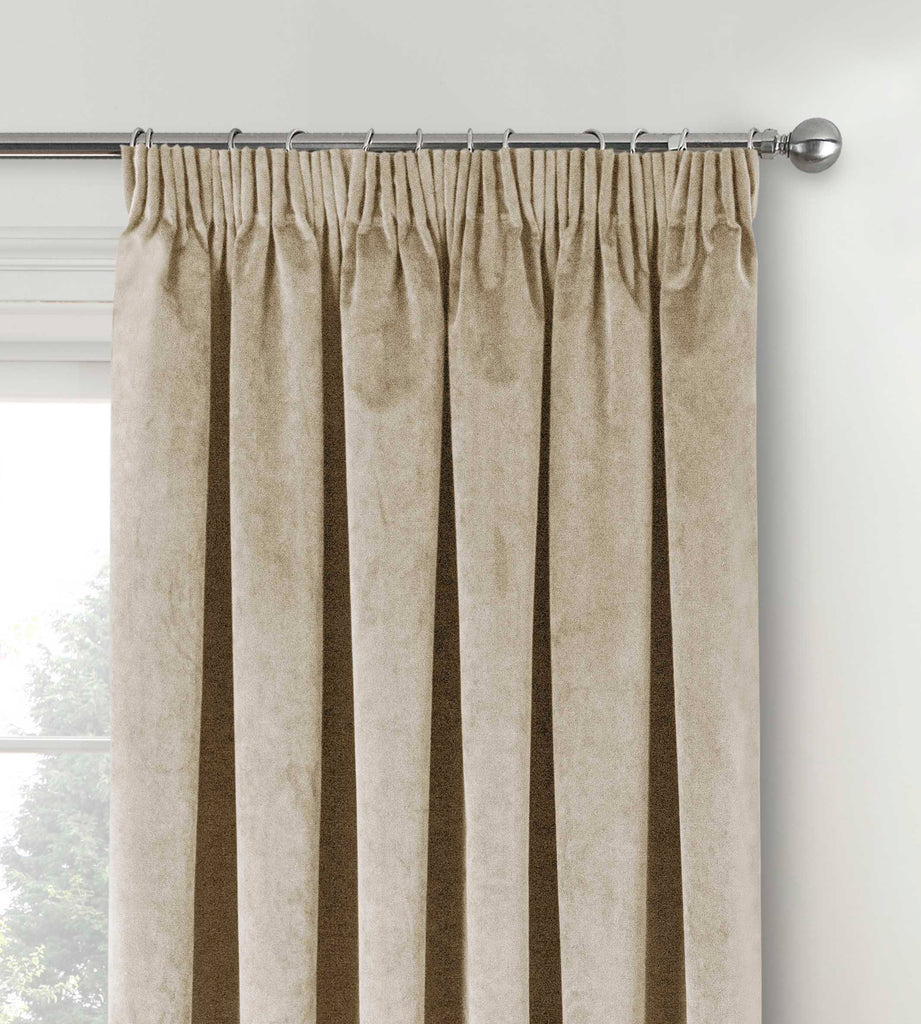 Tyrone Oxford Velvet Thermal Blackout 3" Tape Heading Curtains
