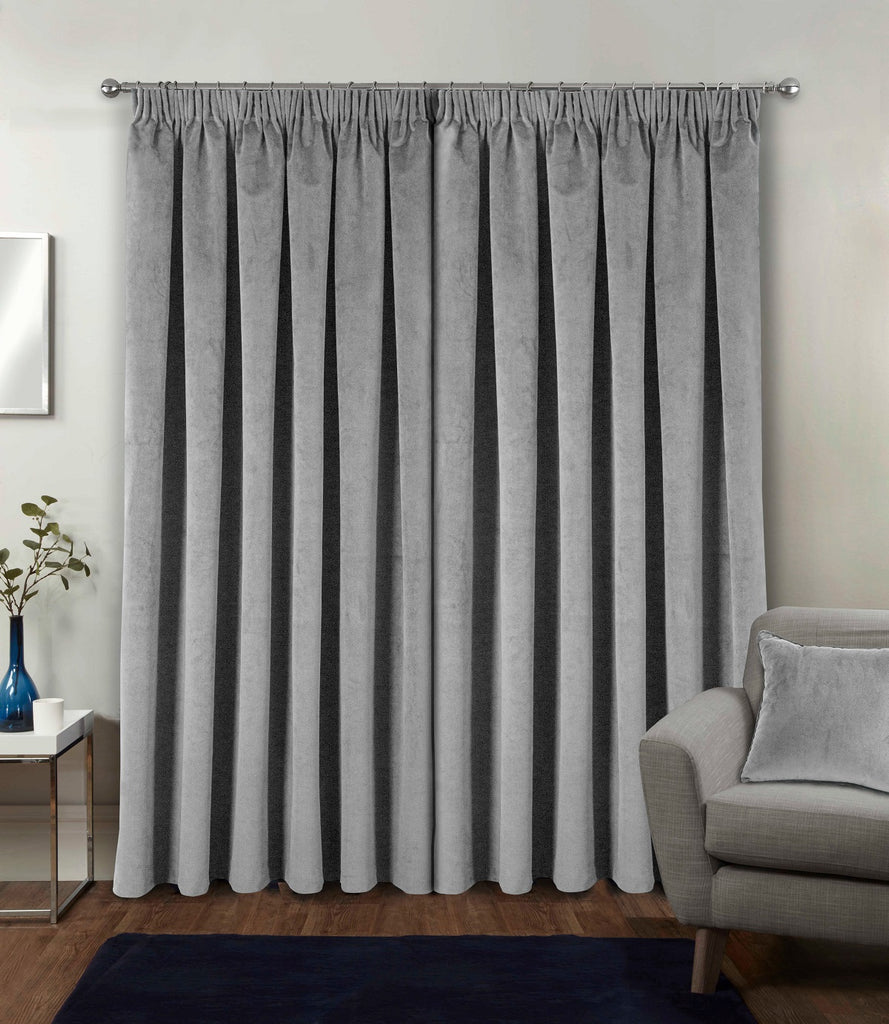 Tyrone Oxford Velvet Thermal Blackout 3" Tape Heading Curtains