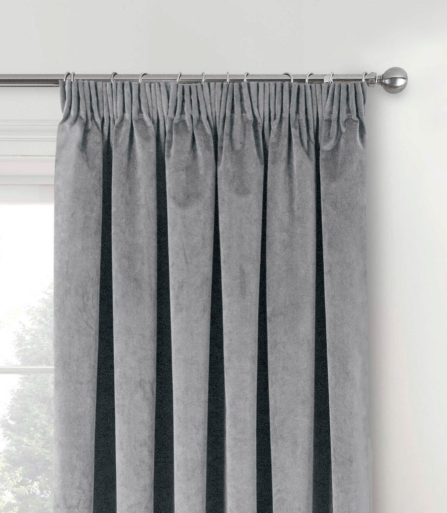 Tyrone Oxford Velvet Thermal Blackout 3" Tape Heading Curtains