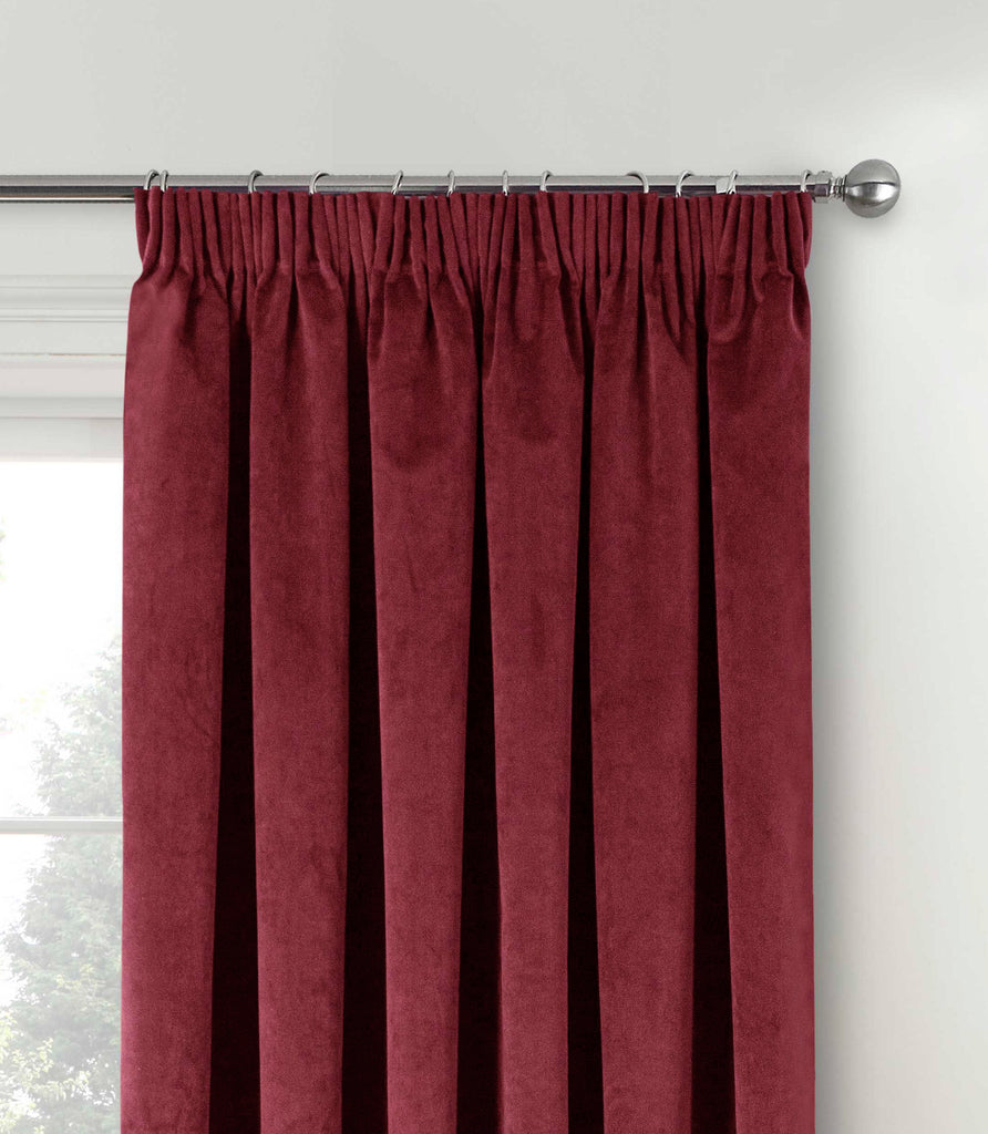 Tyrone Oxford Velvet Thermal Blackout 3" Tape Heading Curtains