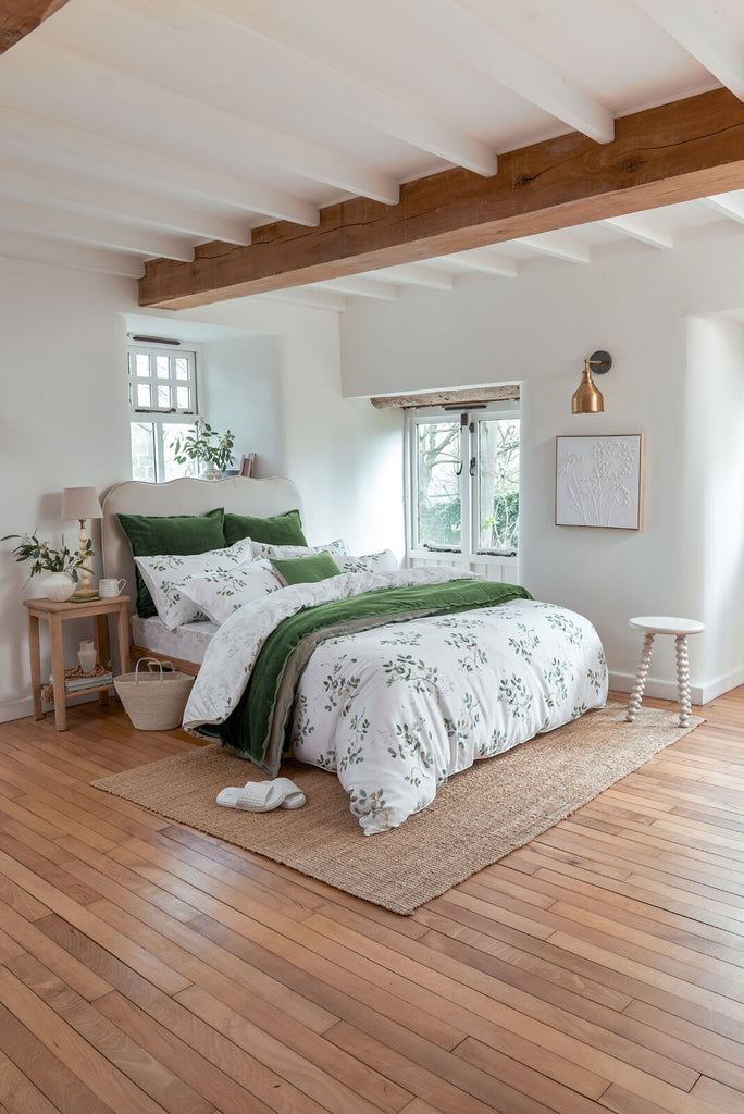 Christy Pea Shoots Sage Green Duvet Set
