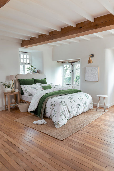 Christy Pea Shoots Sage Green Duvet Set