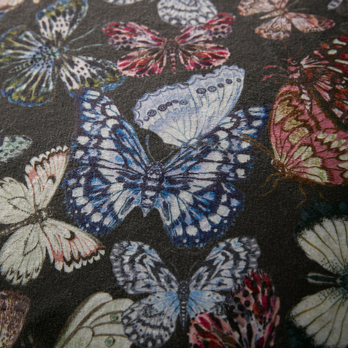 Soiree Papillion Charcoal Duvet Set