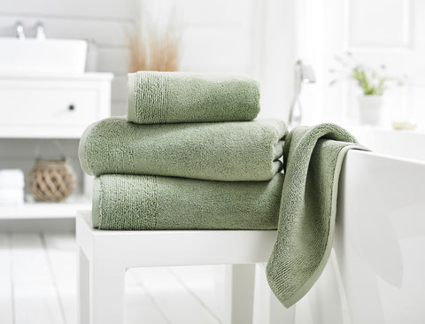 Deyongs Palazzo 800gsm Zero Twist 100% Cotton Green Towels