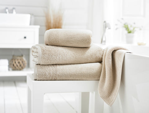 Deyongs Palazzo 800gsm Zero Twist 100% Cotton Stone Towels