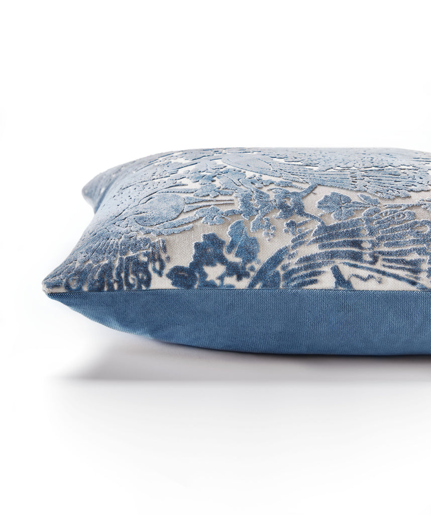 Laura Ashley Peacock Damask 50cm x 50cm Microfibre Filled Cushion