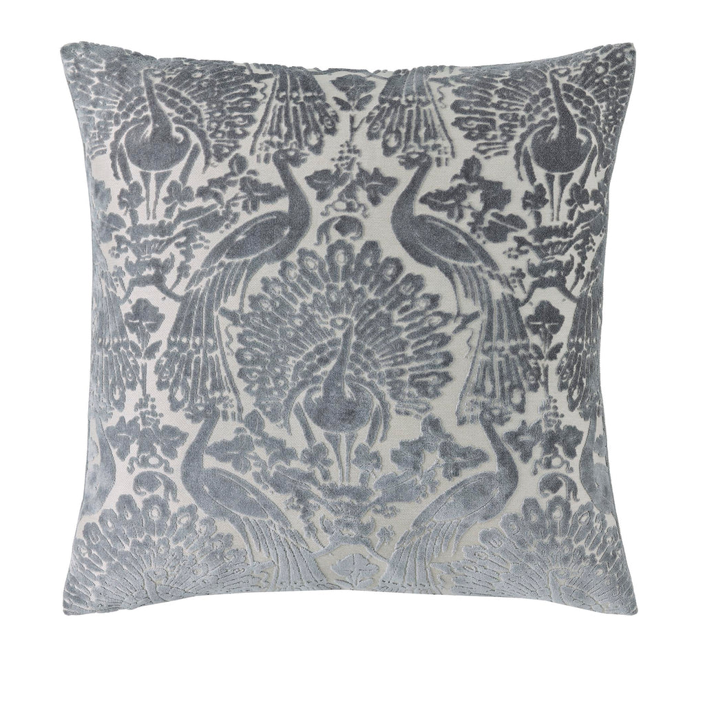 Laura Ashley Peacock Damask 50cm x 50cm Microfibre Filled Cushion