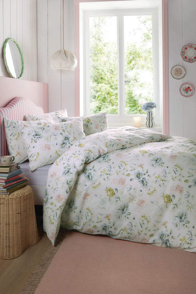 Cath Kidston Pembroke Rose White Duvet Set