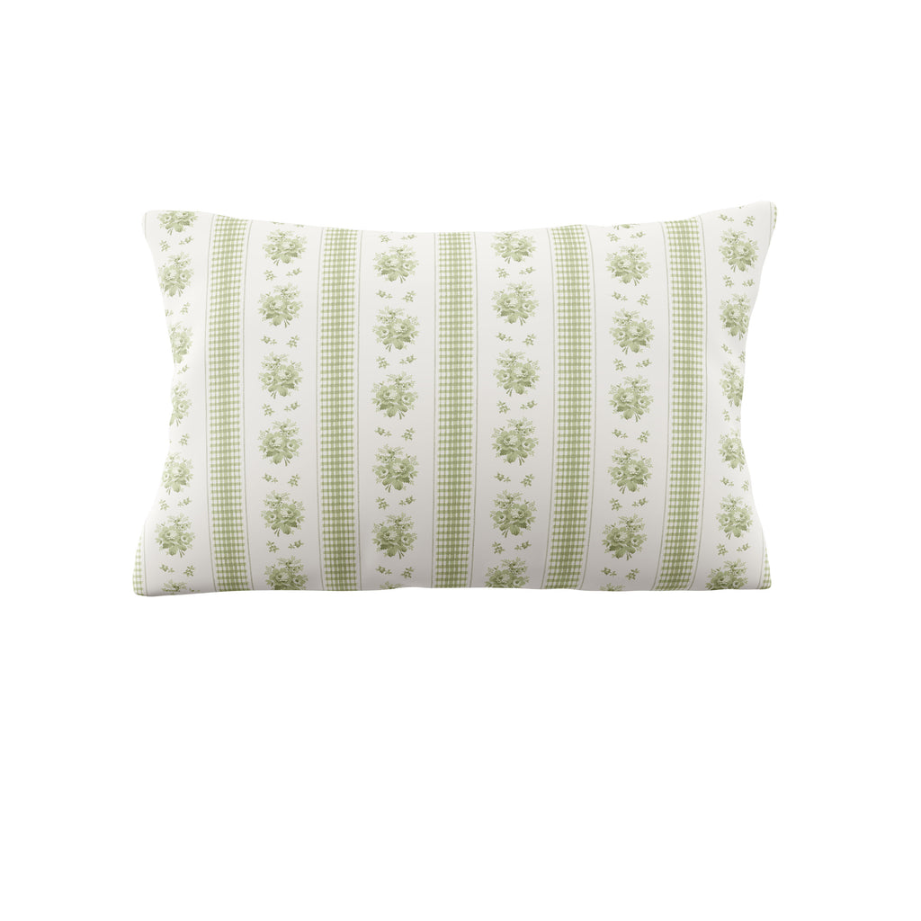 Laura Ashley Pensham Stripe Sage Pink Duvet Set