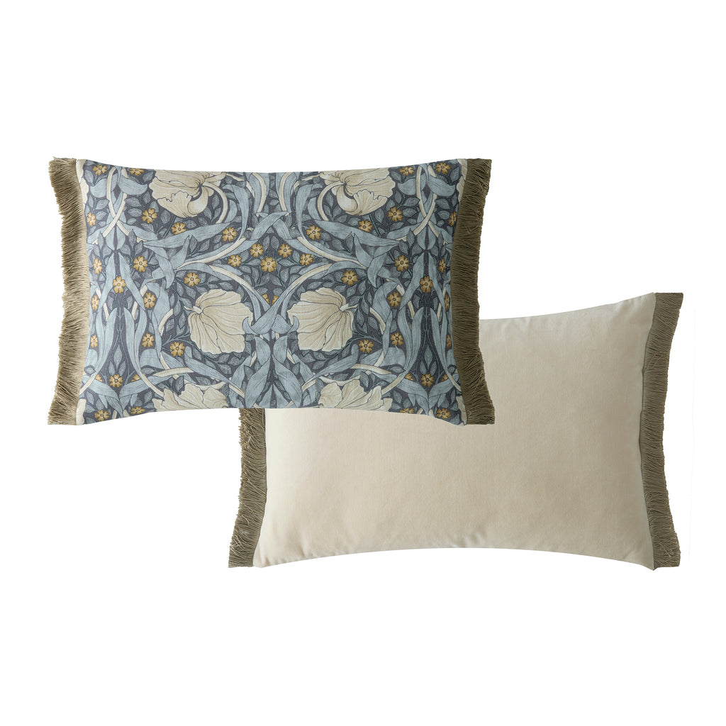 William Morris at Home Pimpernel Ink Microfibre Filled Cushion