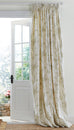 Laura Ashley Pussy Willow Off White-Hedgerow Lined Header Tape 66"x84" Door Curtain