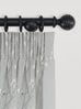 Laura Ashley Wooden Ribbed Ball Curtain Pole (ORDER ONLY)
