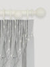 Laura Ashley Wooden Ribbed Ball Curtain Pole (ORDER ONLY)