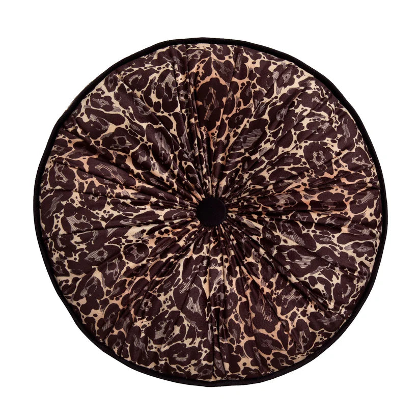 Laurence Llewelyn Bowen Roxy Round Pleat Gold 40cm Polyester Filled Cushion