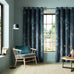 Graham & Brown Restore Midnight Lined Eyelet Curtains
