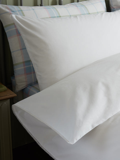 Laura Ashley Rianne White Duvet Set