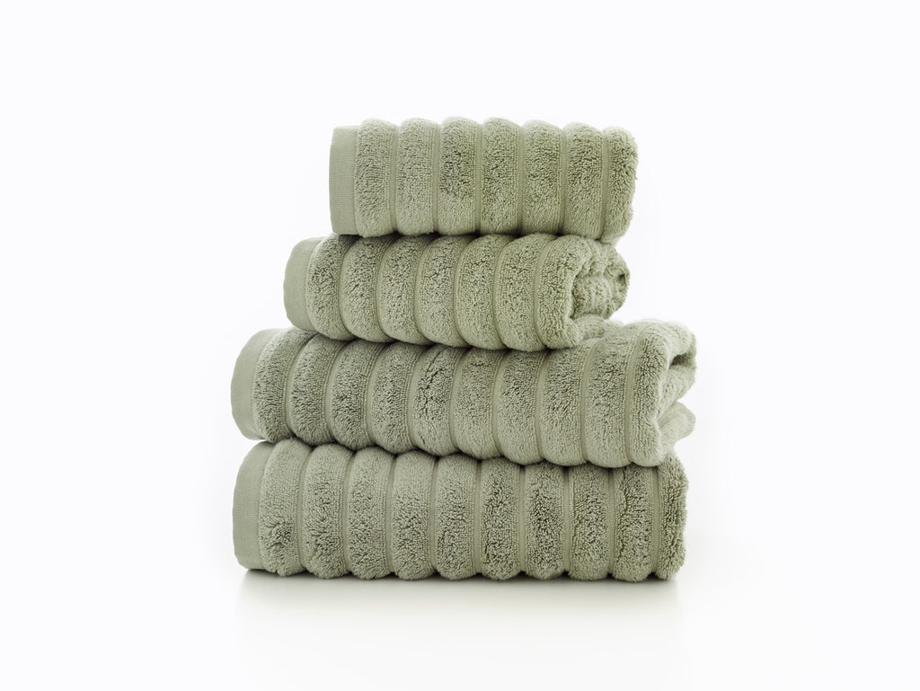 The Lyndon Company Ribbleton 100% BCI Cotton 700gsm Zero Twist Sage Towels