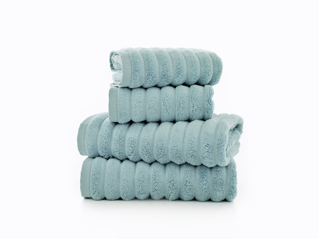 The Lyndon Company Ribbleton 100% BCI Cotton 700gsm Zero Twist Soft Blue Towels