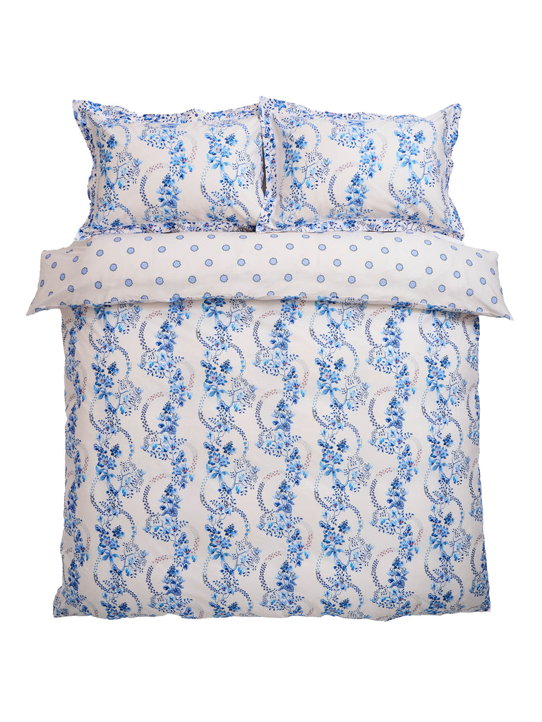 Cath Kidston Road Floral Cornflower Duvet Set