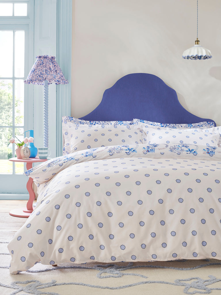 Cath Kidston Road Floral Cornflower Duvet Set