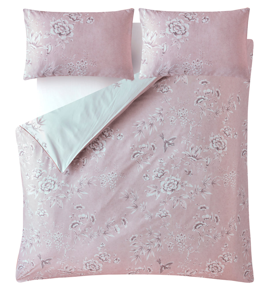 Laura Ashley Rowsham Garden Dark Blush Duvet Set