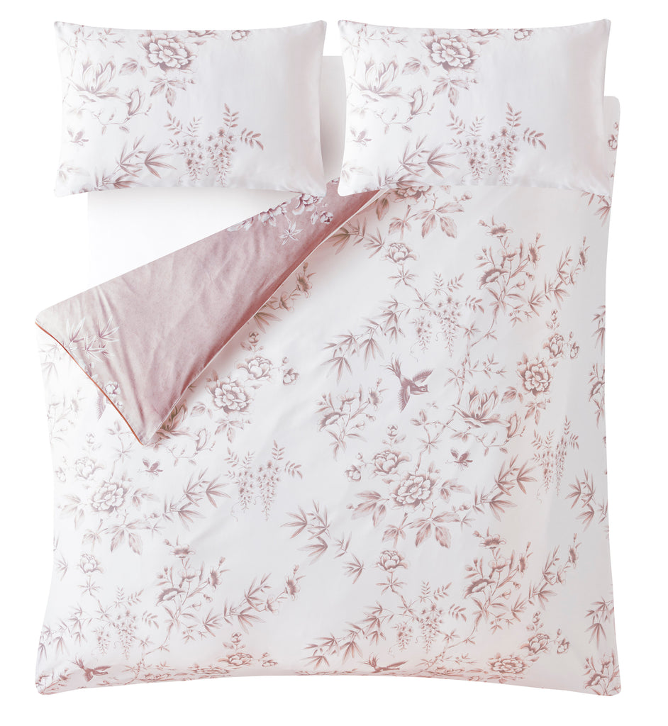 Laura Ashley Rowsham Garden Dark Blush Duvet Set