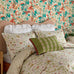 Sanderson Aprils Garden Olive & Mulberry Duvet Set