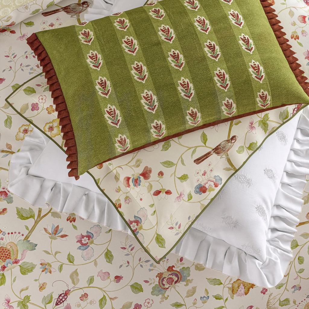 Sanderson Aprils Garden Olive & Mulberry Duvet Set