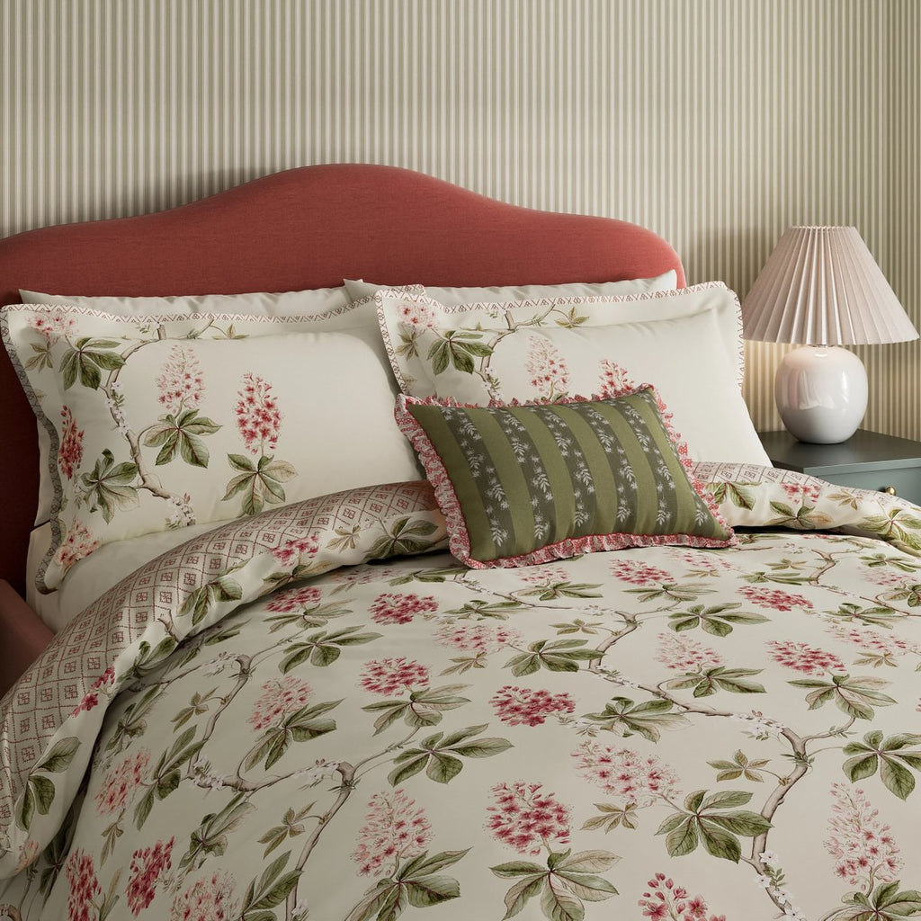 Sanderson Chestnut Tree Coral Duvet Set